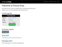 Tablet Screenshot of pickupninja.com